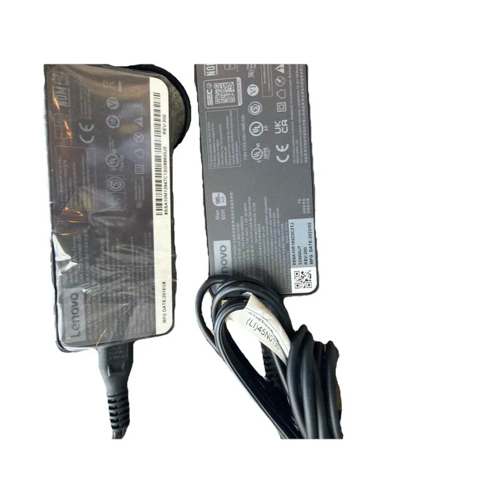 Lenovo ADLX65YCC2D & ADLX65YCC2A 65W USB Type-C Laptop Charger Bundle OEM 2pk